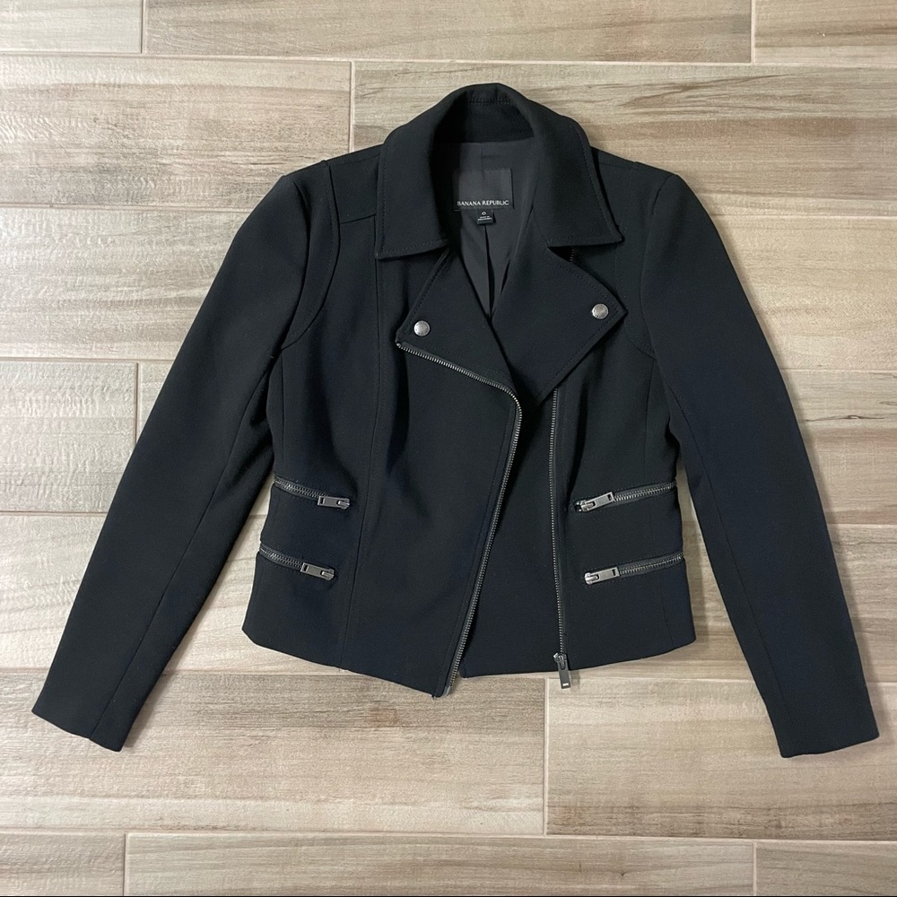 Banana Republic Black Moto Jacket